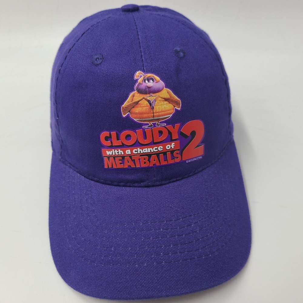 Cloudy With A Chance Of Meatballs 2 Movie Promo Hat Adjustable 2013 Cartoon Men